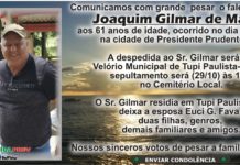 Falecimento 29/10/20