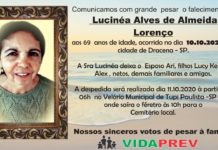 Falecimento 11/10/20