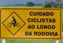 Ciclistas pedem melhor sinalização com placas nas estradas da região