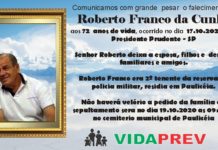 Falecimento 19/10/20