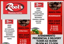 Confira o Cardápio de hoje no Rool’s Restaurante