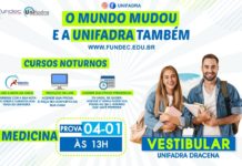 Inscrições abertas para o Vestibular de Verão da Unifadra/Fundec de Dracena