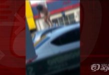 Mulher nua sobe em carros na avenida Sallum em São Carlos