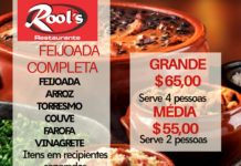 Hoje tem Feijoada no Rool’s Restaurante, só ligar e pedir