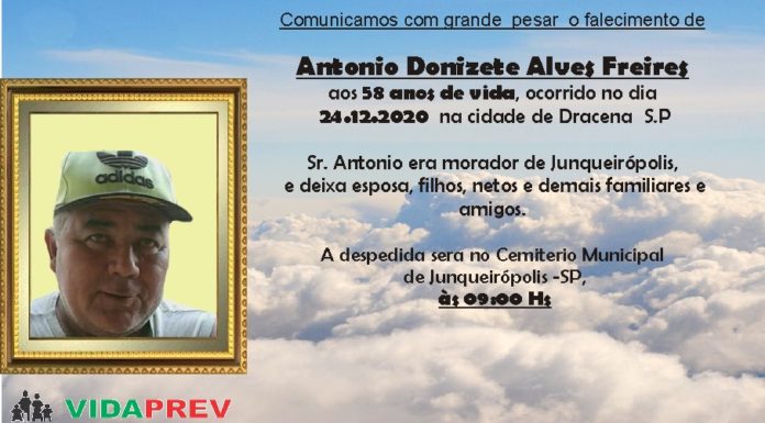 Falecimento 25/12/20