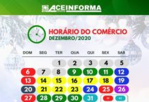 Definido o Horário especial do Comércio de Dracena para o final de ano