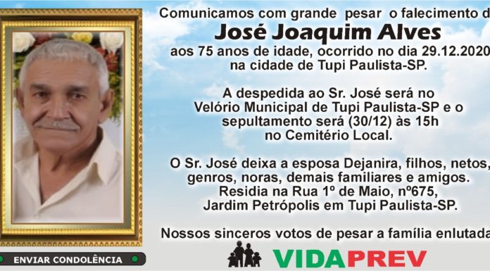 Falecimentos 30/12/20
