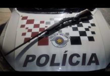 Mulher é ameaçada por homem que tinha em seu poder uma espingarda