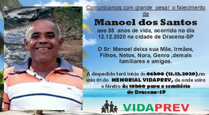 Falecimentos 13/12/20