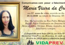 Falecimento 29/12/20