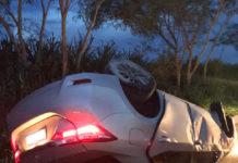 Capotamento na SP-294 em Flórida Paulista deixa mulher ferida