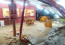 Acidente com caminhonete placas de Dracena que invadiu pastelaria e causou uma morte e deixou feridos em Santa Bárbara D’Oeste