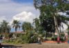 Tupi Paulista teve chuva de granizo e queda de árvores na tarde de hoje