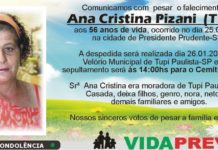 Falecimento 26/01/21