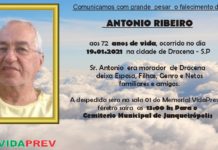 Falecimentos 20/01/21