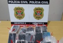 Polícia Civil recupera 15 aparelhos celulares em Dracena