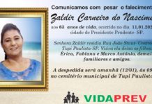 Falecimentos 11/01/2021