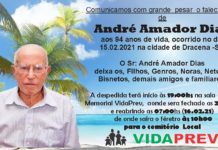 Falecimentos 16/02/21