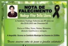 Falecimentos 22/02/21