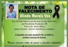 Falecimentos 27/02/21
