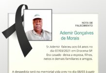 Falecimentos 08/03/21