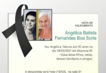 Falecimento 18/03/21