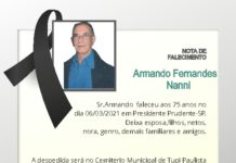 Falecimentos 07/03/21