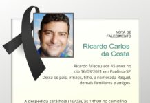 Falecimentos 16/03/21