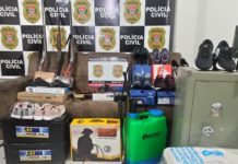 Polícia Civil apreende armas, móveis e objetos que Golpista Virtual comprou em Dracena