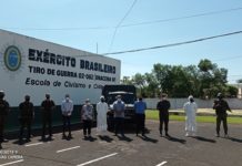 37º Batalhão de Infantaria de Lins inicia desinfecção contra a COVID em Dracena