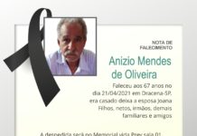 Falecimentos 22/04/21