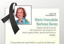 Falecimentos 19/04/21