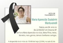 Falecimentos 22/04/21