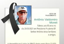 Falecimentos 21/05/21