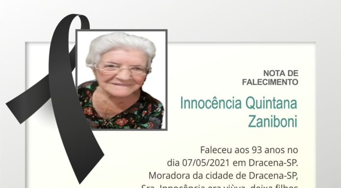 Falecimentos 08/05/21
