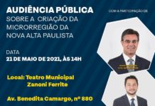 Deputado Bragato informa: audiência pública debaterá criação da microrregião da nova Alta Paulista