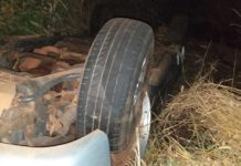Polícia Militar de Rinópolis registra capotamento na vicinal Rinópolis a Piacatu