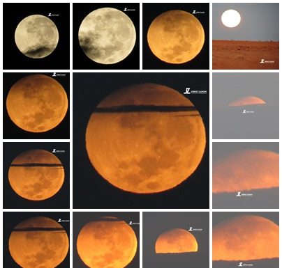 “Superlua” vista no céu de Dracena e o Eclipse Lunar
