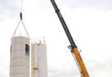 Reservatório antigo do Jardim das Palmeiras é retirado para reforma