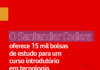 Santander concede 15 mil bolsas para cursos de ciência de dados e de programação