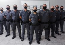 Policiais Militares da 1ª Cia. sediada em Dracena, participam de ocorrência destaque mês julho no 25º BPM/I