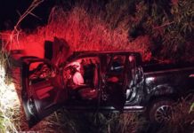 Acidente de trânsito com caminhonete mata duas pessoas e deixa uma gravemente ferida na Rodovia da Integração