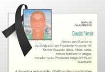 Falecimentos 29/08/21