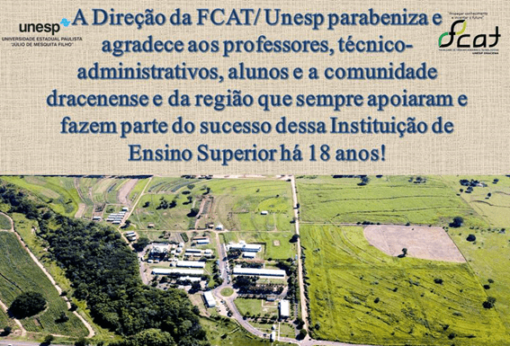 FCAT/Unesp em Dracena, 18 anos de história