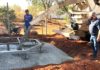 Base para reservatório do Bairro Iandara recebe concreto
