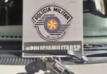 Polícia Militar prende homem por porte ilegal de arma de fogo em Dracena
