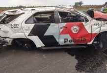 Soldado da PM que estava em viatura que capotou morre após três dias internado; sargento também morreu