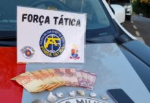 Polícia Militar através da Força Tática prende homem por Tráfico de Drogas em Ouro Verde