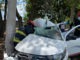 Motorista fica ferido e carro destruído em acidente em vicinal