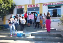 No dia Mundial da Água, alunos da Escola Engenheiro Isac Pereira Garcez realizam ação